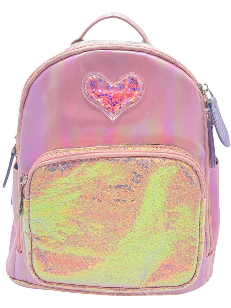 bari lynn mini backpack Pastel Lavender Crinkle Bari Lynn Kid's Camo-Print Quilted