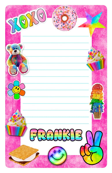Custom Lined Notepad
