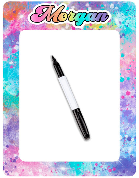 Custom Laminated Dry Erase Board