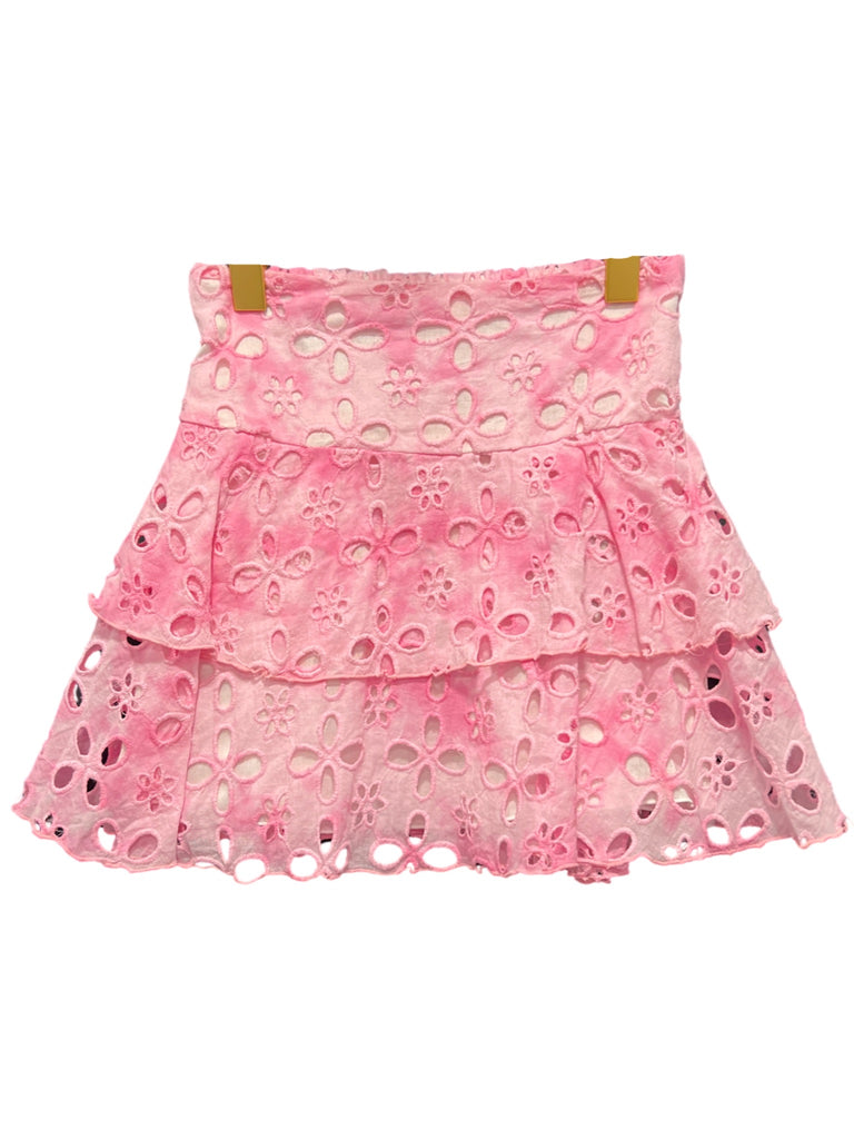 Pink Eyelet Skirt (sz 5)
