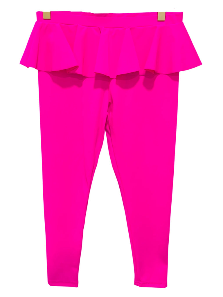 Ruffle Hot Pink Legging (sz 8)