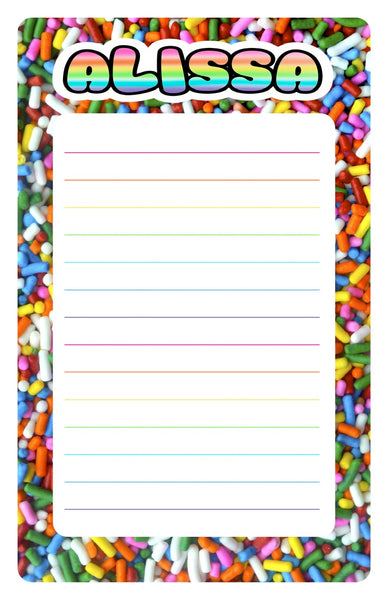 Custom Lined Notepad