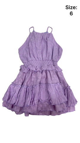 Purple Ruffle Dress (sz 6)