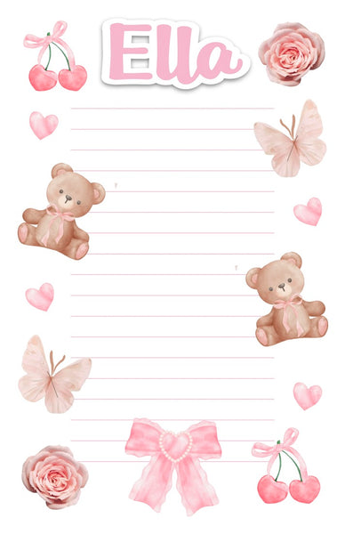 Custom Lined Notepad