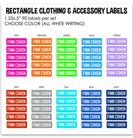 Custom Clothing Labels- Rectangle