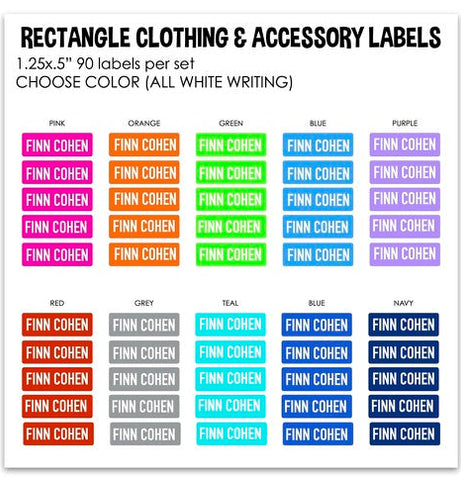Custom Clothing Labels- Rectangle