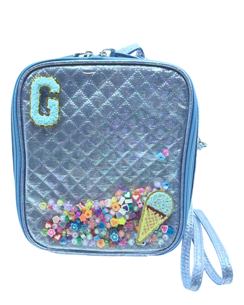 Bari Lynn Full Size Backpack- Confetti Charm Lunchbox