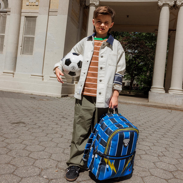 State Bags Kane Double Pocket Backpack- Soccer Jersey