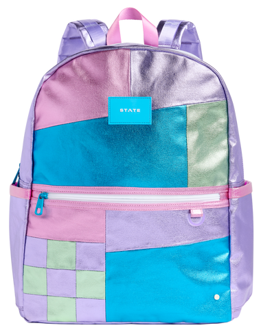 State Bags Kane Double Pocket LARGE SIZE Backpack- Patchwork