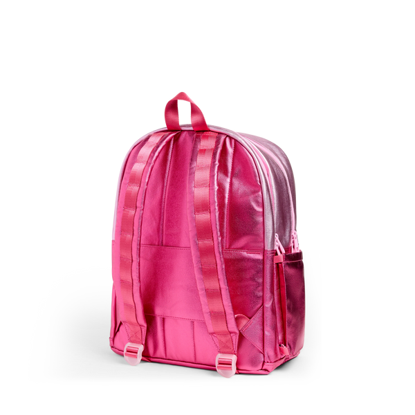 State Bags Kane Double Pocket Backpack- Pink/Hot Pink Colorblock