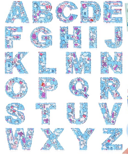 Letter Patches Floral