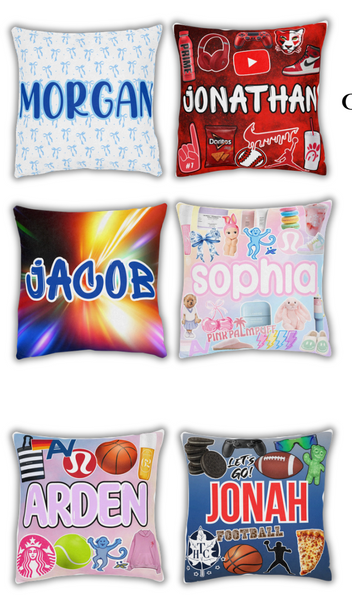 Custom Name Pillow- 18x18