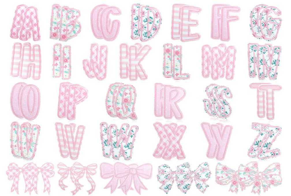 Preppy Pinks Letters