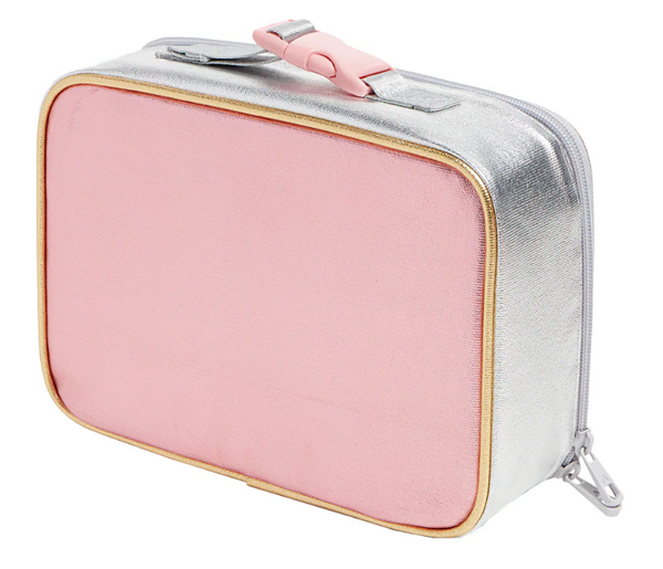Rodgers Lunch Box-Pink & Silver