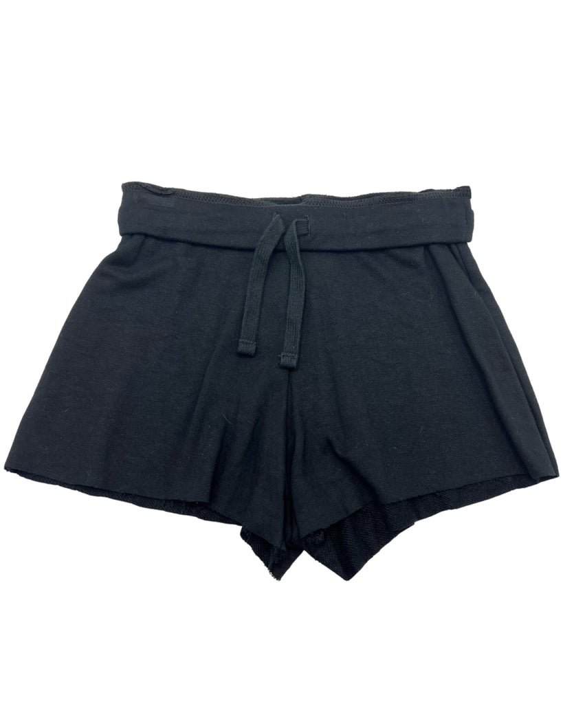 Black Fold Over Shorts (sz L: 10/12 & XL: 14)