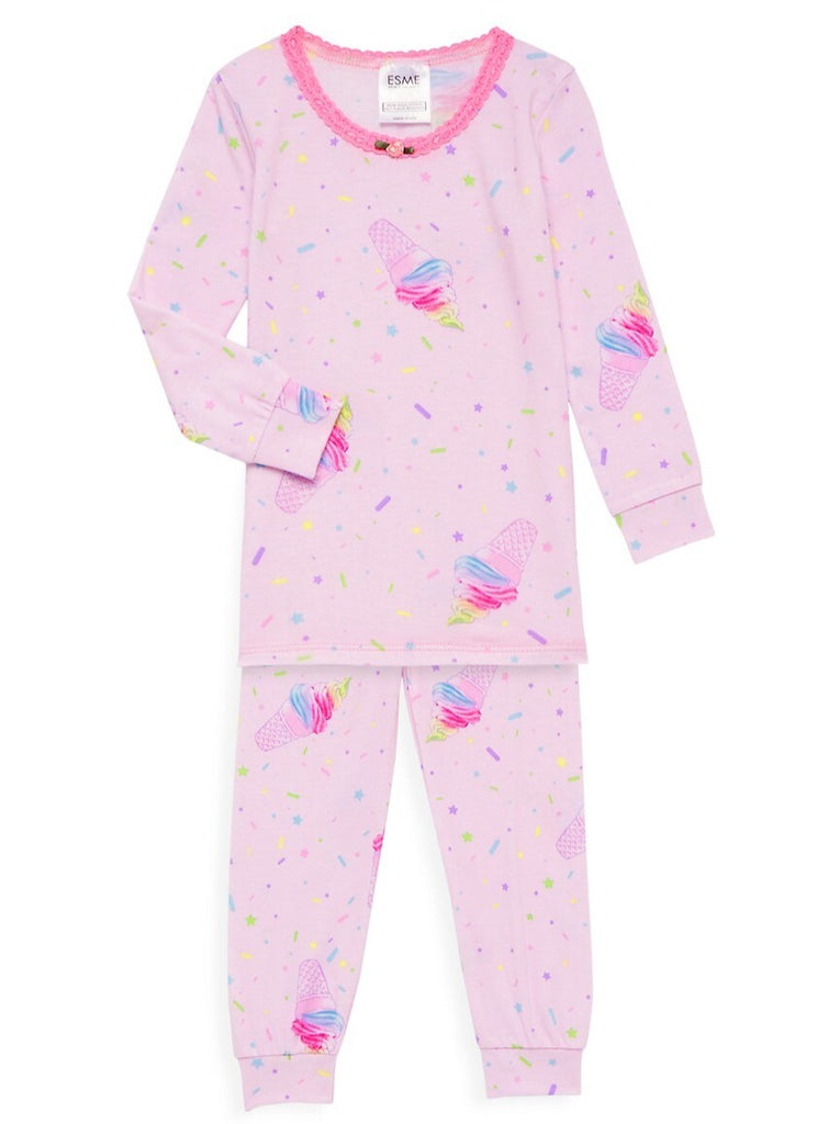 Rainbow Ice Cream Pajama Set