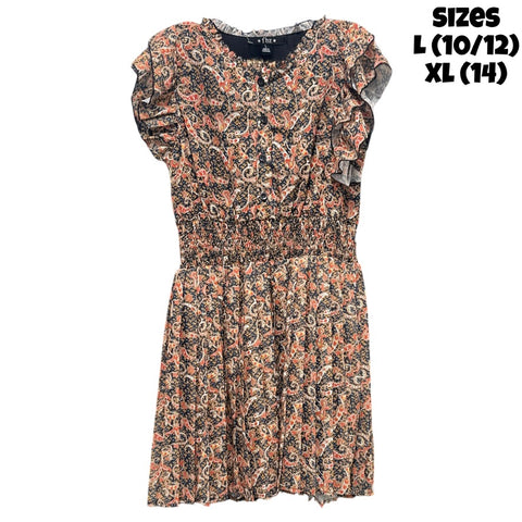 Paisley Ruffle Dress