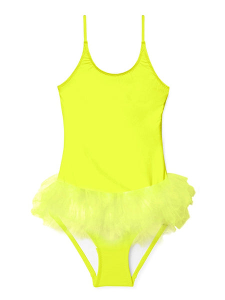 Neon Yellow Bathingsuit with Tutu