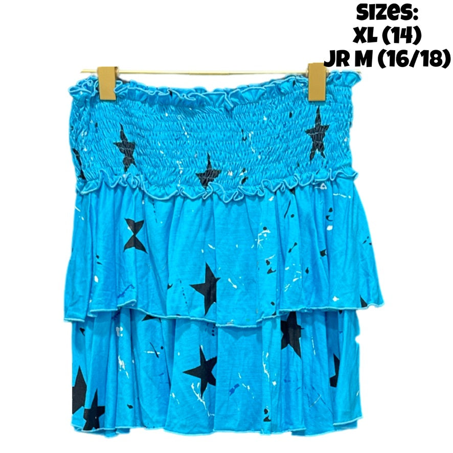 Turquoise Stars Skirt