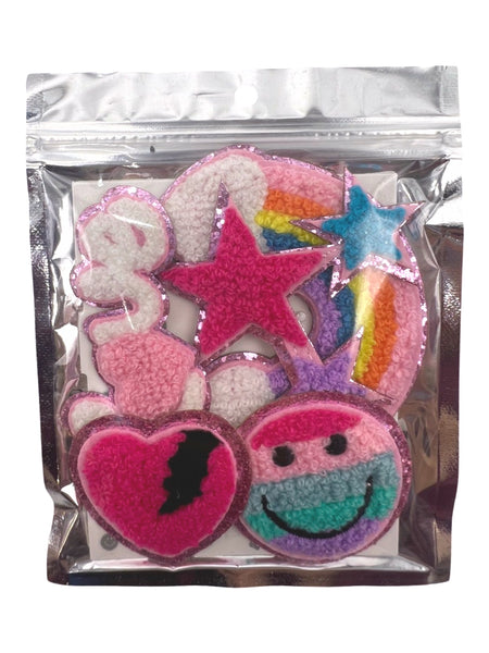 Pack of 5 Chenille Patches