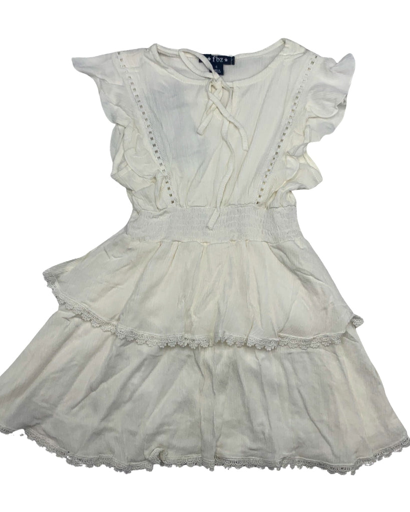 White Ruffle Dress