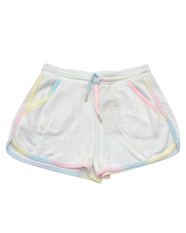 White/Pastel Trim Shorts (sz L: 10/12 & XL: 14)