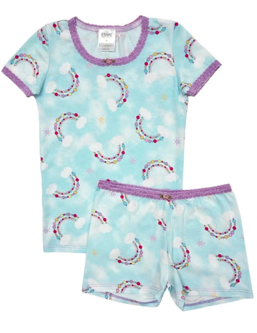 Beaded Rainbow Short Sleeve Pajama Set