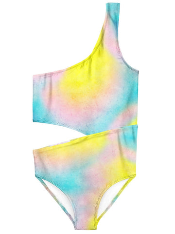 Tie Dye Surf & Dawn Side Cut Bathing Suit