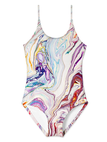 Marble Ice Cream Bathing Suit