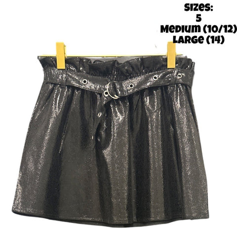 Black Moto Skirt