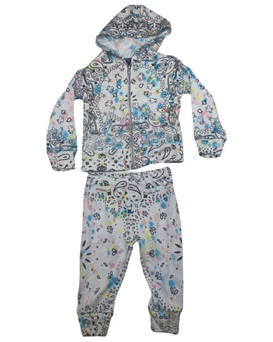 Colorful Bandana Zip Up & Sweatpants (BABY Set)