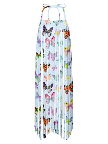 More Butterflies Fringe Dress