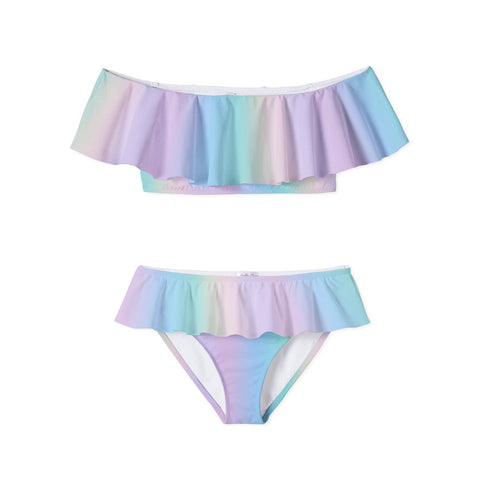 Pastel Ruffle Bikini