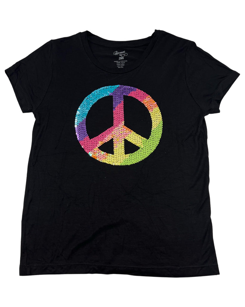 Peace Sign Tshirt (sz L: 10/12)