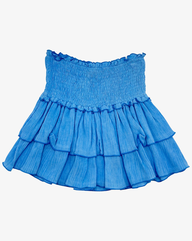 Blue Ruffle Skirt (sz 5)
