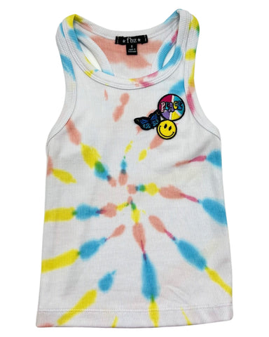 Tie Dye Ribbed Tank (sz 5, 6, L: 10/12, XL: 14)