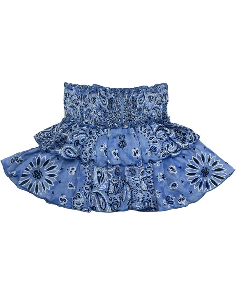 Blue Bandana Tank Top & Skirt (Set)