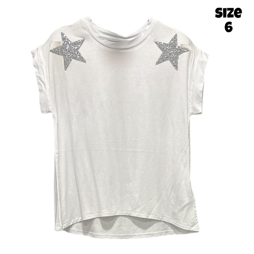 White Crystal Star Top