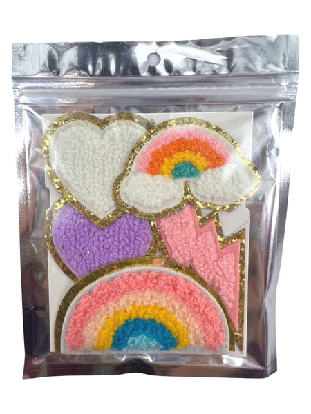 Pack of 5 Chenille Patches