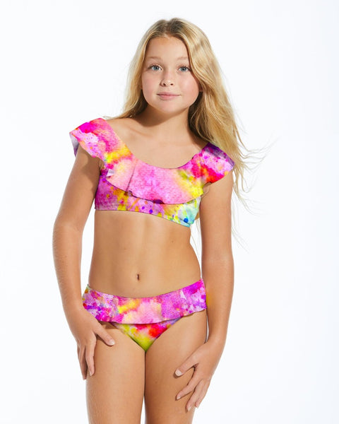 Celebrate Pink Ruffle Bikini