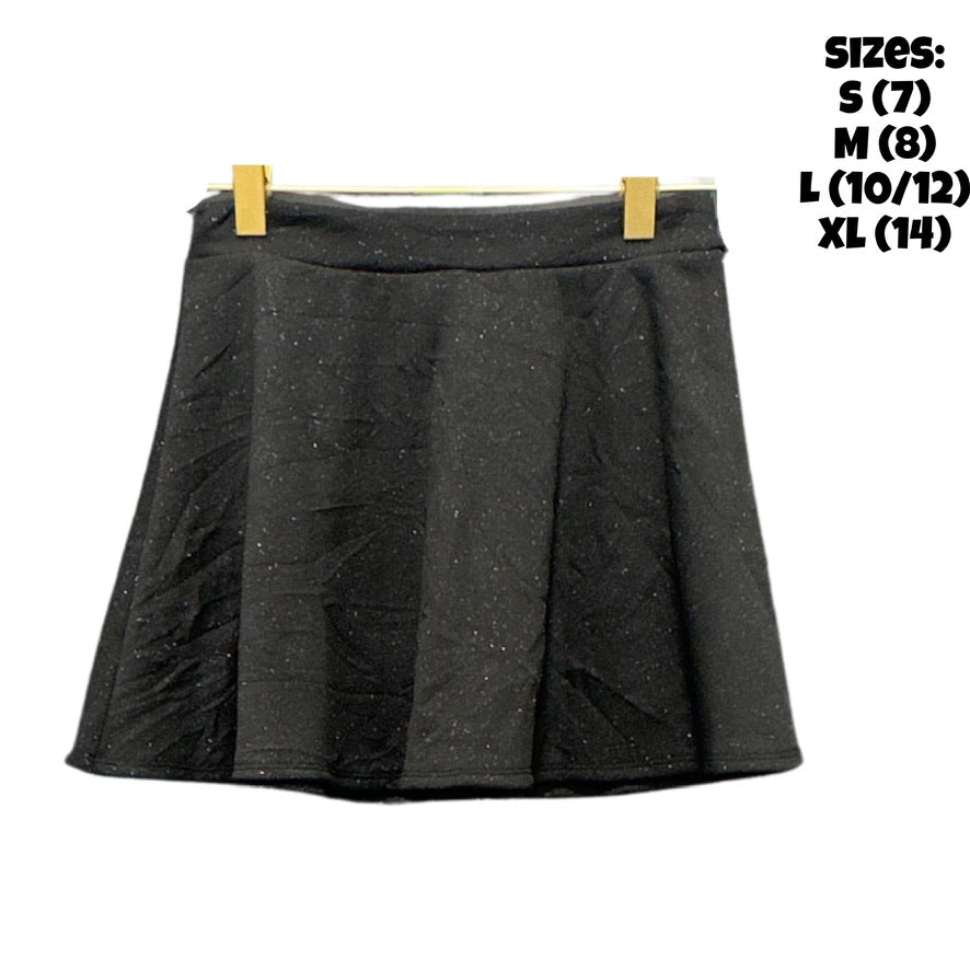Softest Black Shimmer Skirt
