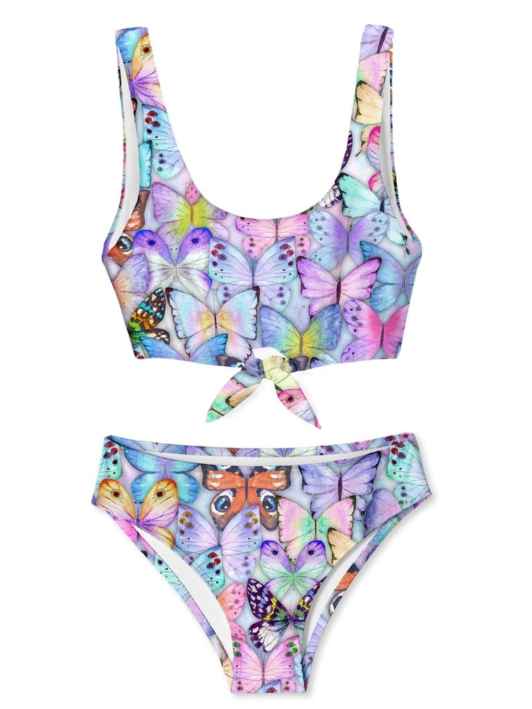 1000 butterflies front tied bikini