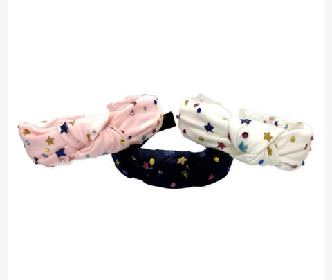 Knot  Headband with stars