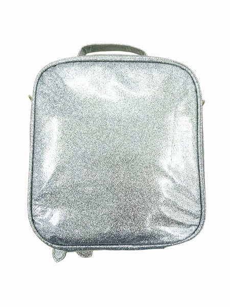 Bari Lynn Lunchbox- Silver Glitter (matches sequin)
