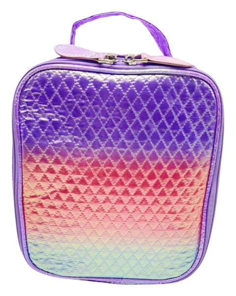 Bari Lynn Lunch Bag- Quilted Purple Pastel