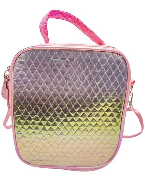 Bari Lynn Lunch Bag- Quilted Pink Pastel