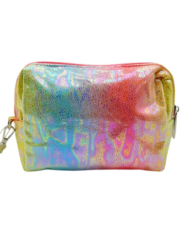 Bari Lynn Pencil Case- Rainbow Iridescent