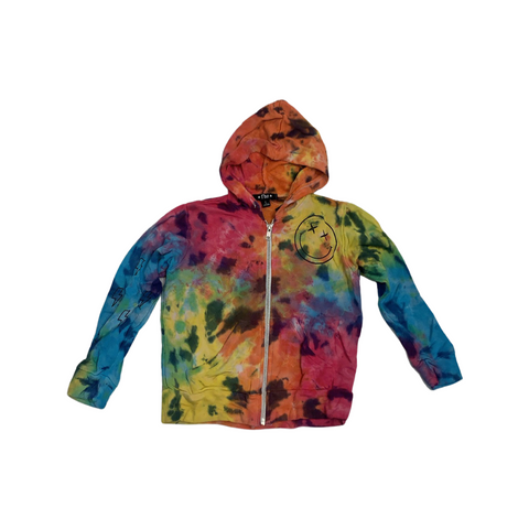 TIE DYE sweater with zipper