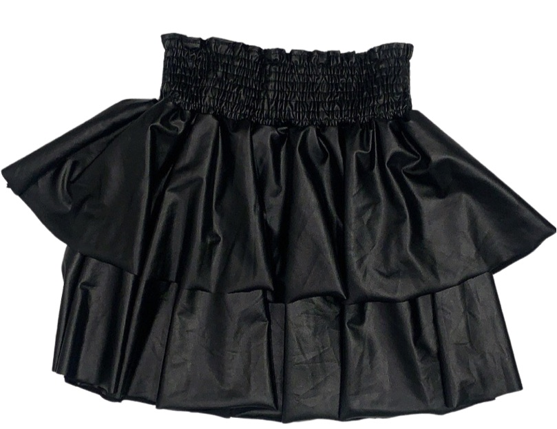 Black Leather skirt (8, 10/12, 14)