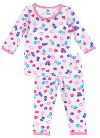 Hearts and Cereal pajama set